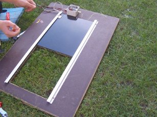 Montage Hühnerklappe